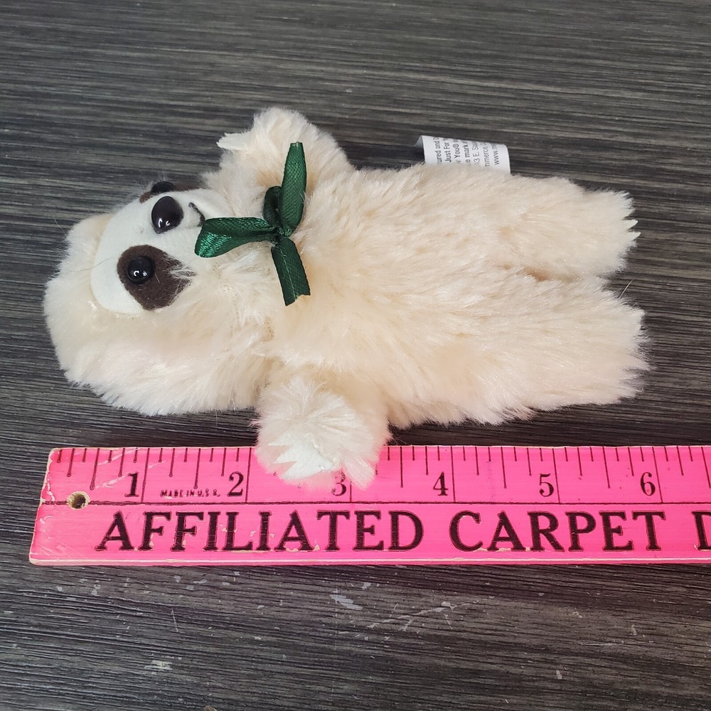 Just For You Beige Cream Sloth Tiny Plush Mini 6"‎ Stuffed Animal - Picture 5 of 5